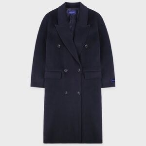 NWOT Sporty & Rich Double Faced DB Cashmere Coat